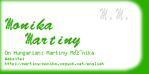 monika martiny business card